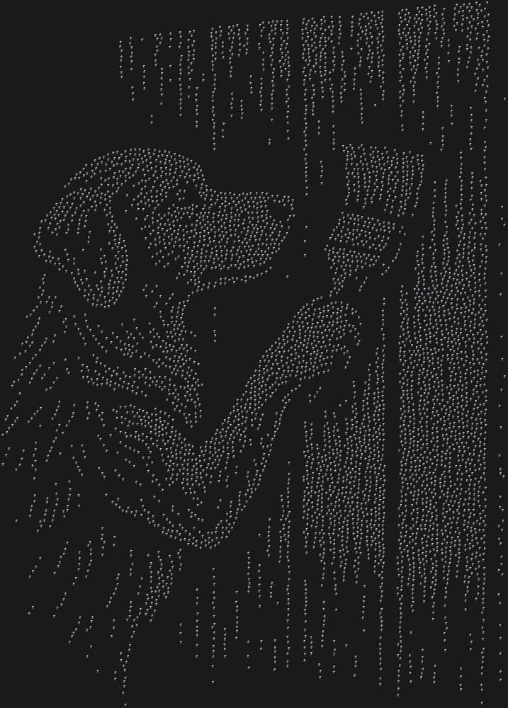Трафарет Собака красит забор — RHT_DOG7_SS5_JET_BLACK