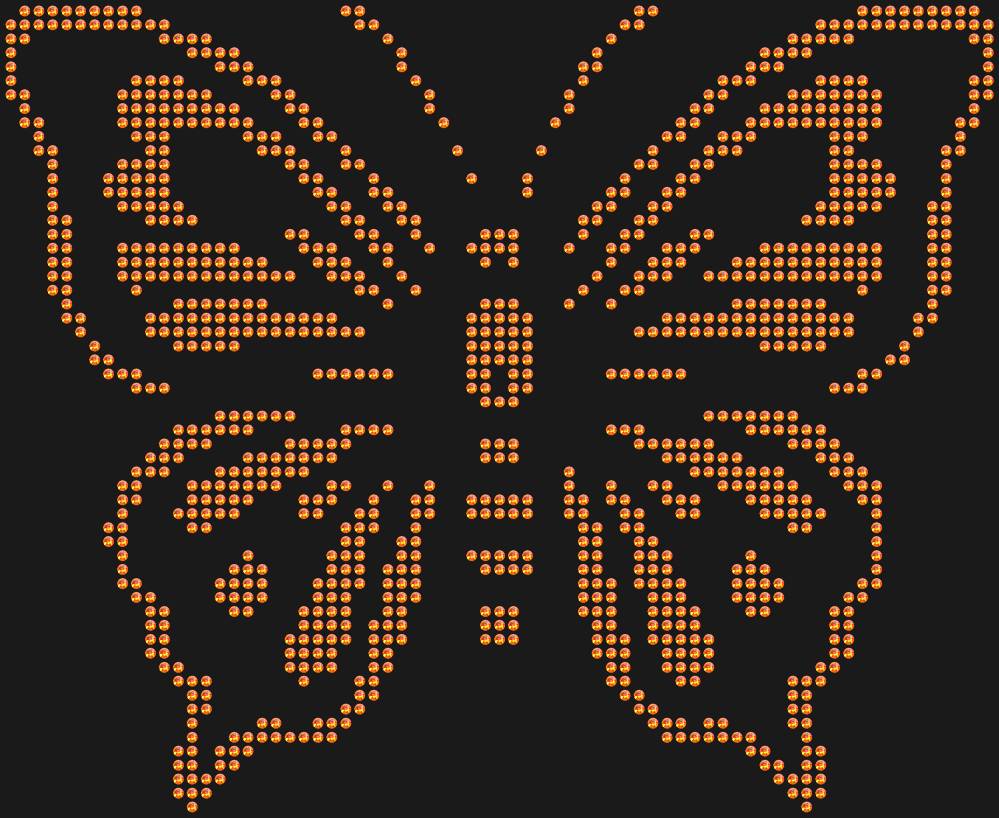 Трафарет Butterfly — RHT_BUTTERFLY2_SS10_RED_VOLCANO