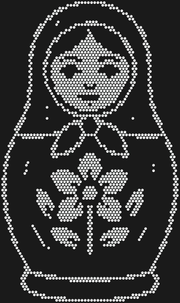 Трафарет Matryoshka doll — RHT_MATRYOSHKA1_SS12_CRYSTAL_CLEAR