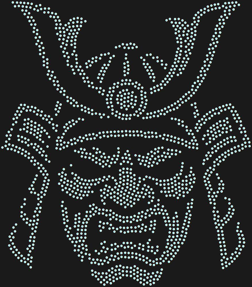 Трафарет Samurai mask — RHT_SAMURAI2_SS10_CRYSTAL_AB_DMC