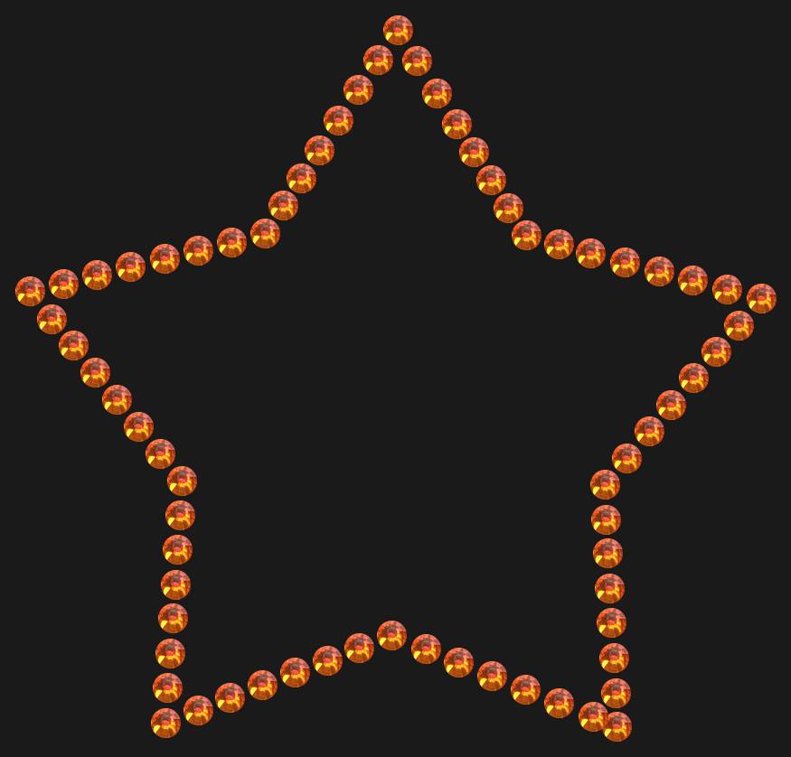 Трафарет Star contour — RHT_STAR1_SS10_RED_VOLCANO