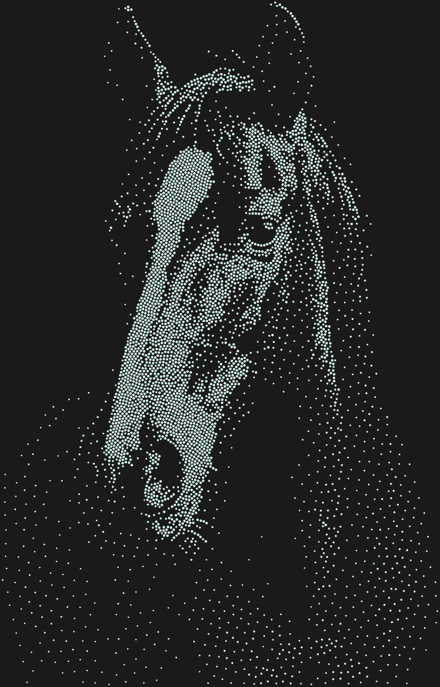 Трафарет Портрет лошади — HORSE19