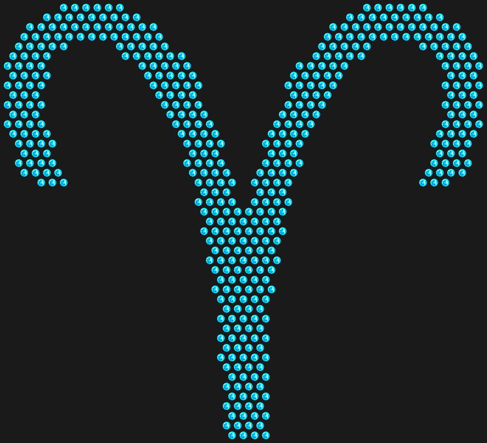 Трафарет Aries (Zodiac sign) — RHT_ZODIACARIES1_SS16_AQUAMARINE