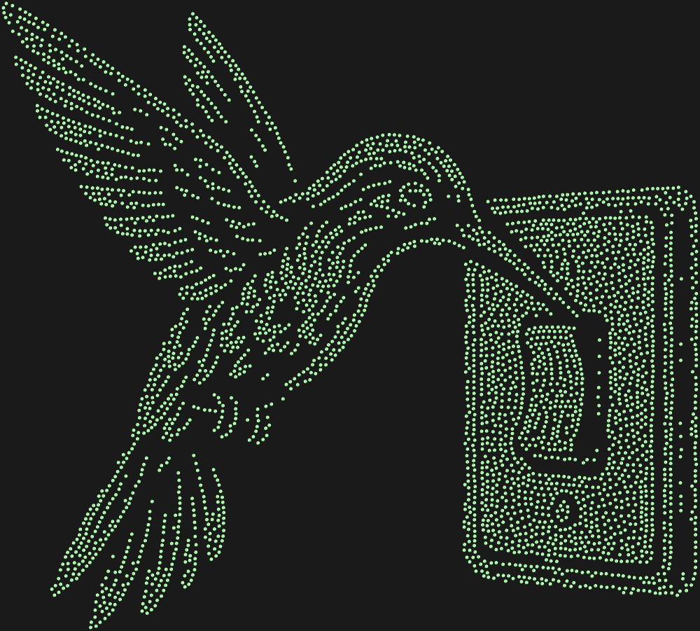 Трафарет Колибри — RHT_HUMMINGBIRD2_SS10_LT_PERIDOT