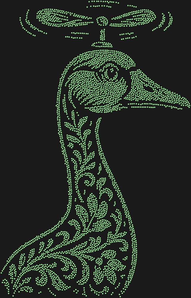 Трафарет Гусь Пропеллер — RHT_GOOSE2_SS16_LT_PERIDOT