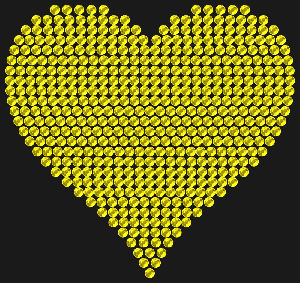 Трафарет A big heart — RHT_HEART4_SS16_CITRINE