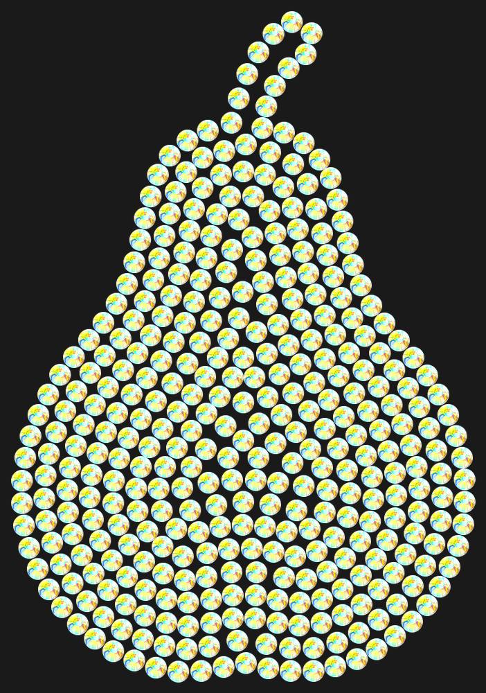 Трафарет Curved pear (plain) — RHT_PEAR1_SS10_CRYSTAL_AB