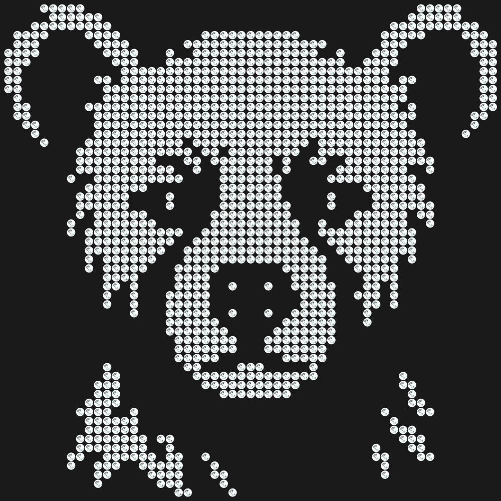 Трафарет Stern bear cub — RHT_LITTLEBEAR1_SS10_CRYSTAL_CLEAR