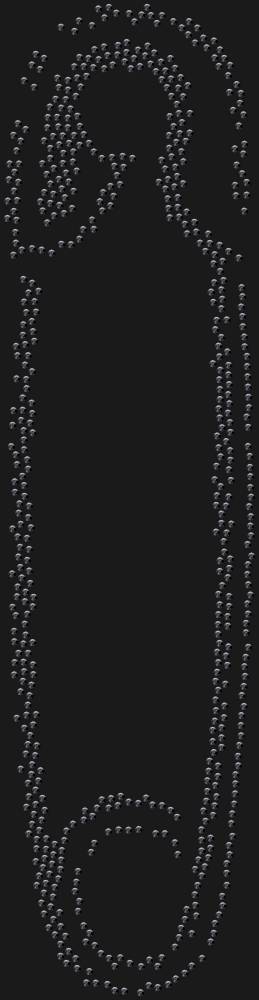 Трафарет Safety pin — RHT_SAFETYPIN1_SS10_JET_BLACK