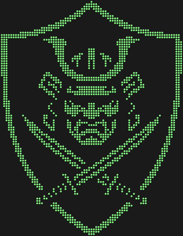 Трафарет Samurai shield — RHT_SAMURAI1_SS16_LT_PERIDOT
