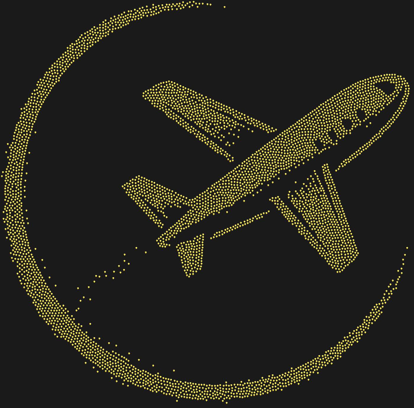 Трафарет Самолет — AIRPLANE1