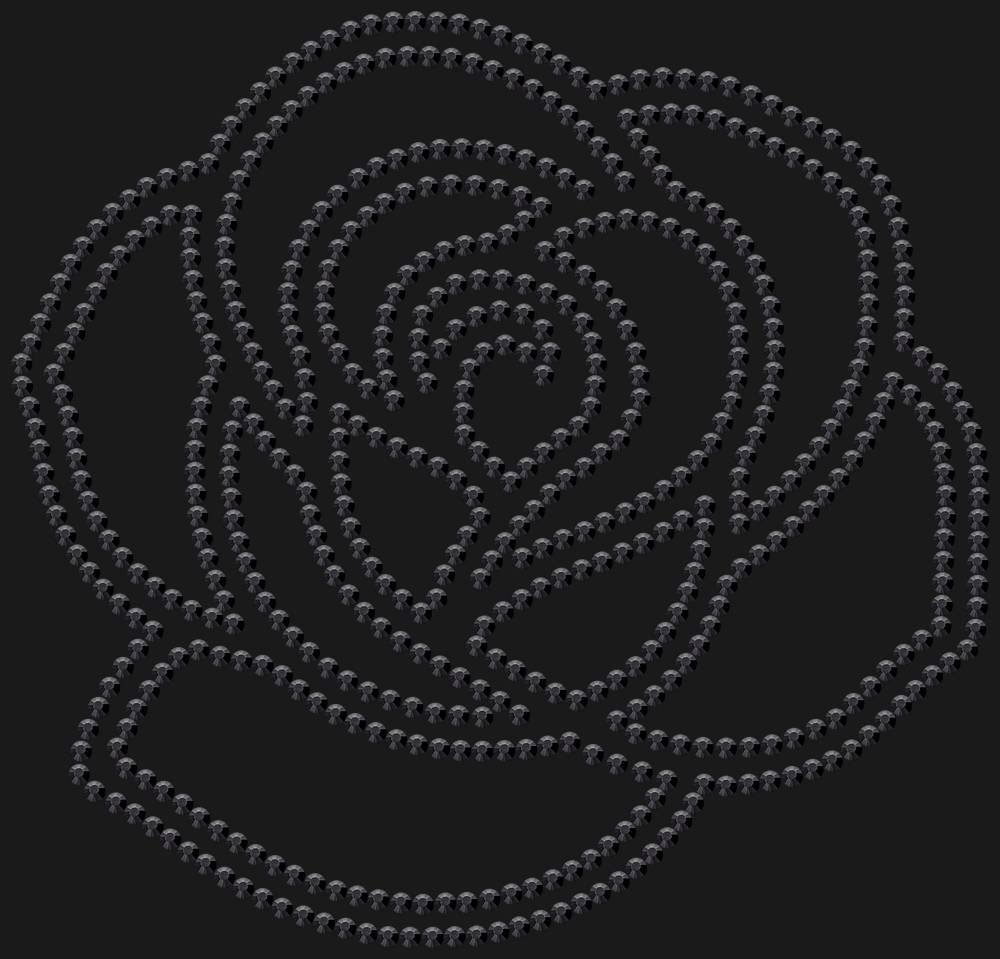 Трафарет Rose — RHT_ROSE1_SS10_JET_BLACK