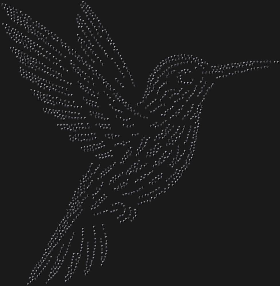 Трафарет Колибри — RHT_HUMMINGBIRD3_SS10_JET_BLACK