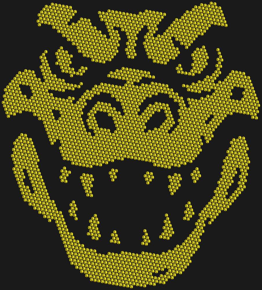 Трафарет Alligator head — RHT_CROCODILE1_SS10_OLIVE