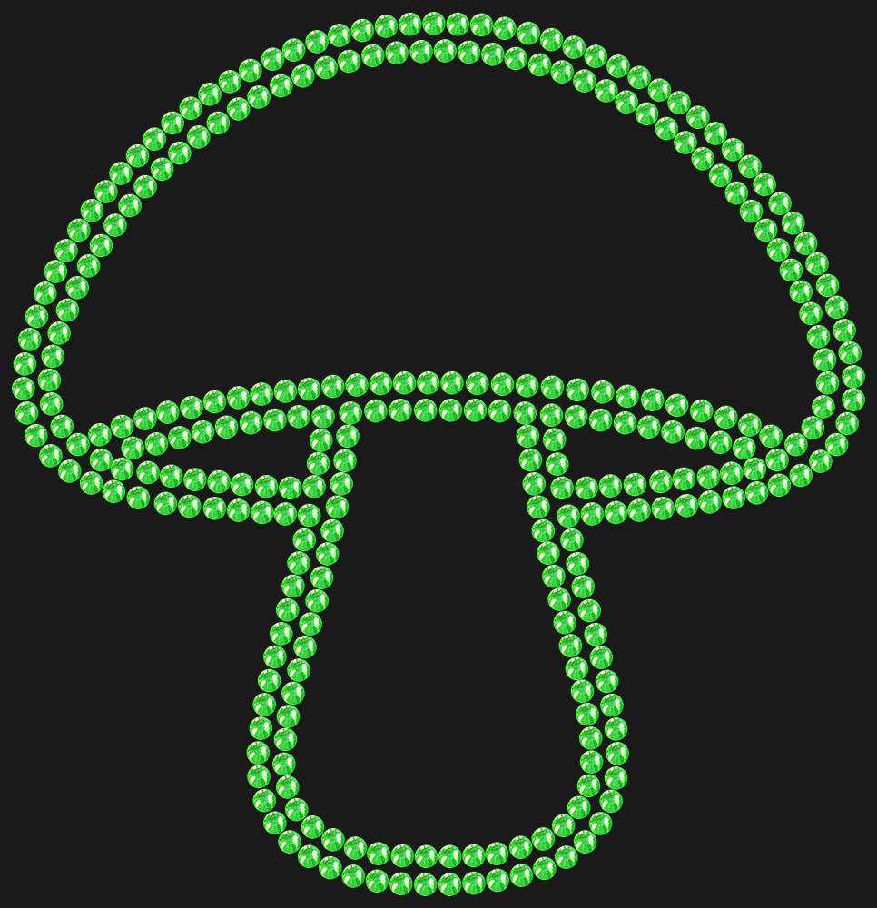 Трафарет Mushroom — RHT_MUSHROOM1_SS10_LT_PERIDOT
