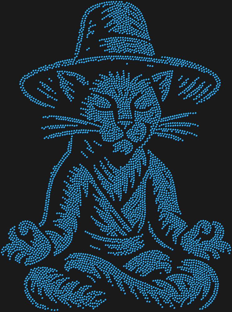 Трафарет Левитирующий кот в шляпе — RHT_CATMEDITATE1_SS12_SAPPHIRE