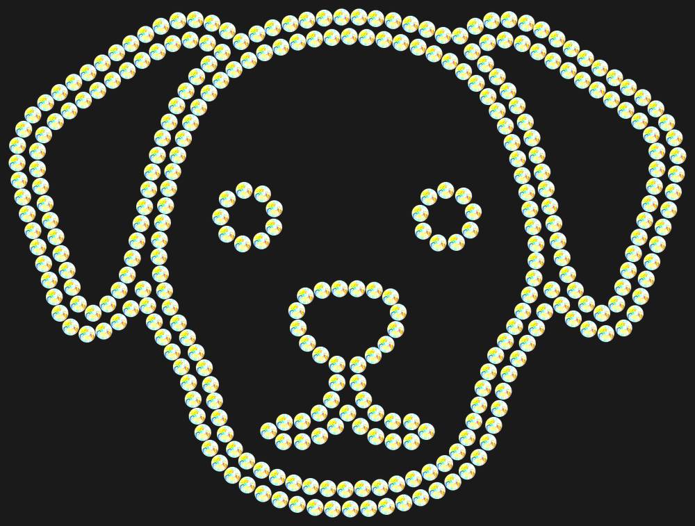Трафарет Dog — RHT_DOG4_SS10_CRYSTAL_AB