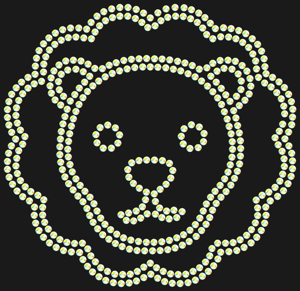 Трафарет Leo — RHT_LION2_SS6_CRYSTAL_AB