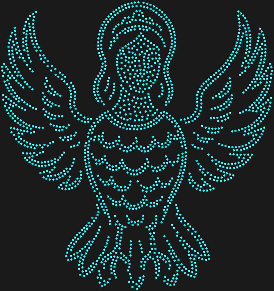 Трафарет Alkonost bird — RHT_ALKONOST1_SS10_AQUAMARINE