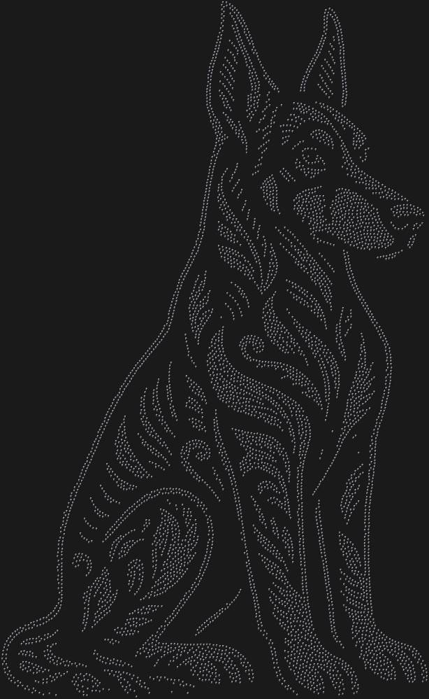 Трафарет Доберман-пинчер — RHT_DOBERMAN2_SS4_JET_BLACK