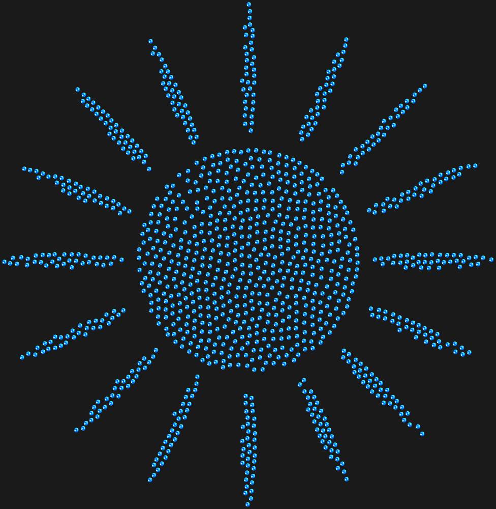 Трафарет Sun with rays — RHT_SUN1_SS16_SAPPHIRE