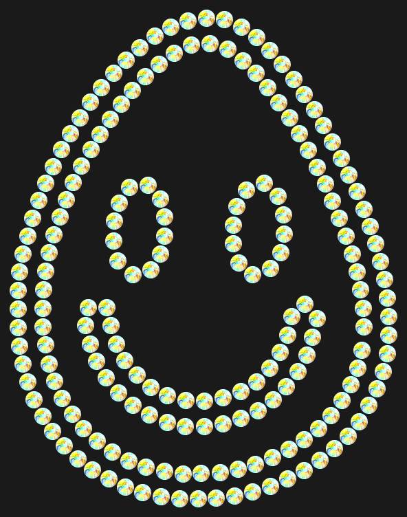 Трафарет A smile in a drop — RHT_SMILE4_SS6_CRYSTAL_AB
