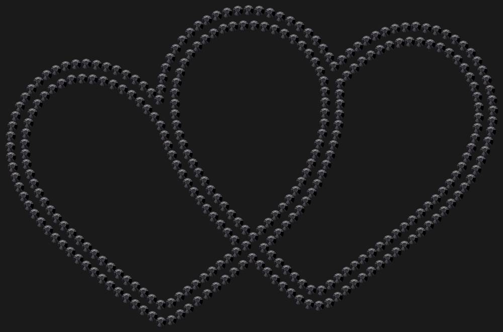 Трафарет Hearts — RHT_HEARTS1_SS10_JET_BLACK