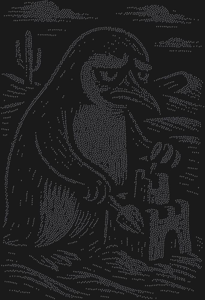 Трафарет Пингвин в пустыне — RHT_PENGUIN2_SS20_JET_BLACK