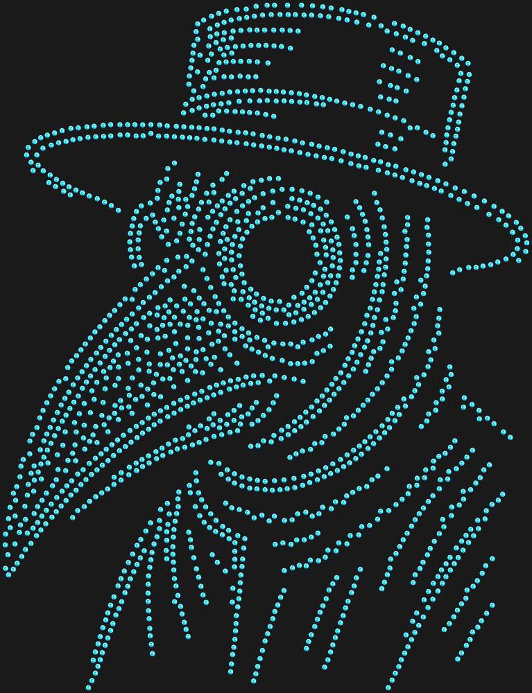 Трафарет Plague doctor mask — RHT_PLAGUEDOCTOR1_SS10_LT_SAPPHIRE