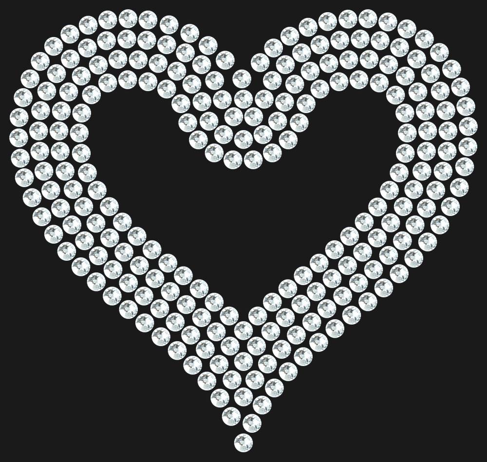 Трафарет Outline heart — RHT_HEART3_SS16_CRYSTAL_CLEAR