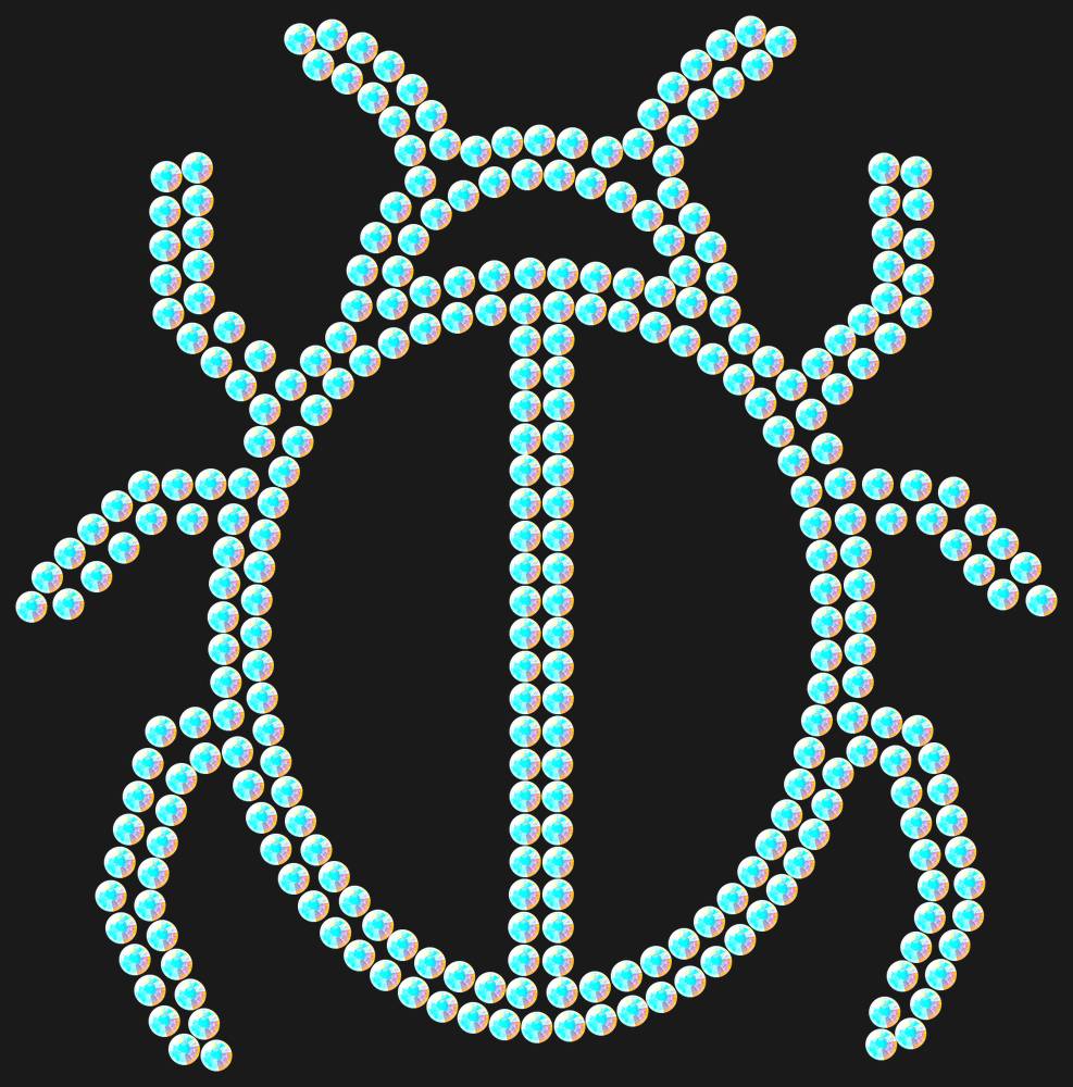 Трафарет Beetle — RHT_BEATLE1_SS16_CRYSTAL_AB_DMC