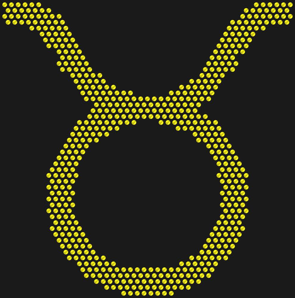 Трафарет Taurus zodiac sign — RHT_ZODIACTAURUS1_SS10_CITRINE
