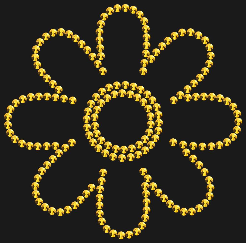 Трафарет Chamomile — RHT_FLOWER2_SS10_GOLD