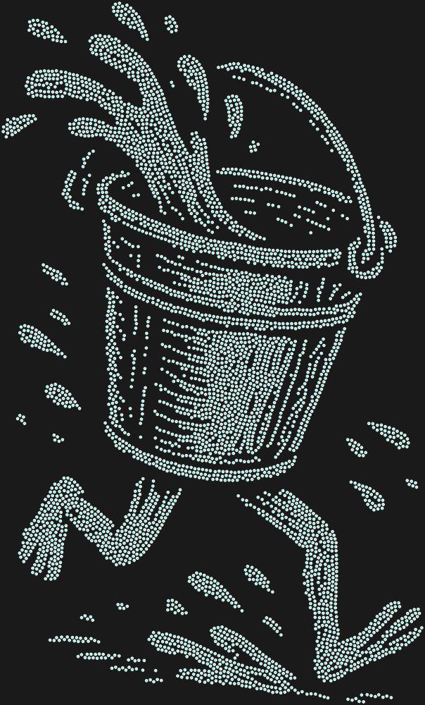 Трафарет Бегущее ведро — RHT_BUCKET1_SS10_CRYSTAL_AB_DMC