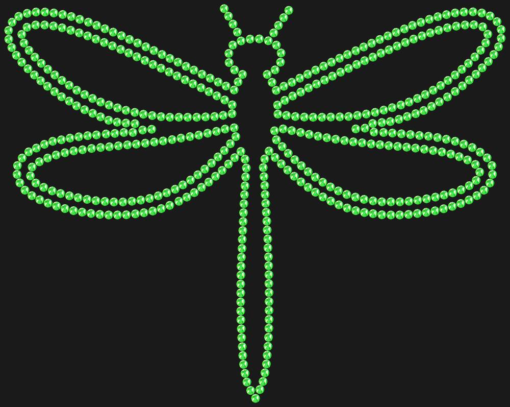 Трафарет Dragonfly — RHT_DRAGONFLY1_SS16_LT_PERIDOT