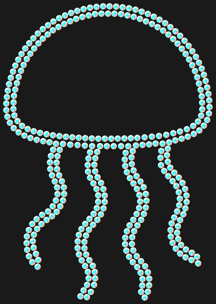 Трафарет Jellyfish — RHT_JELLYFISH1_SS16_CRYSTAL_AB_DMC