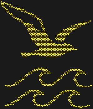 Рисунок из страз по номерам «Чайка над волнами» — словно застывшее мгновение свободы, где 1004 сверкающих кристалла ловят блики солнца, унося в мечты о бескрайней дали.