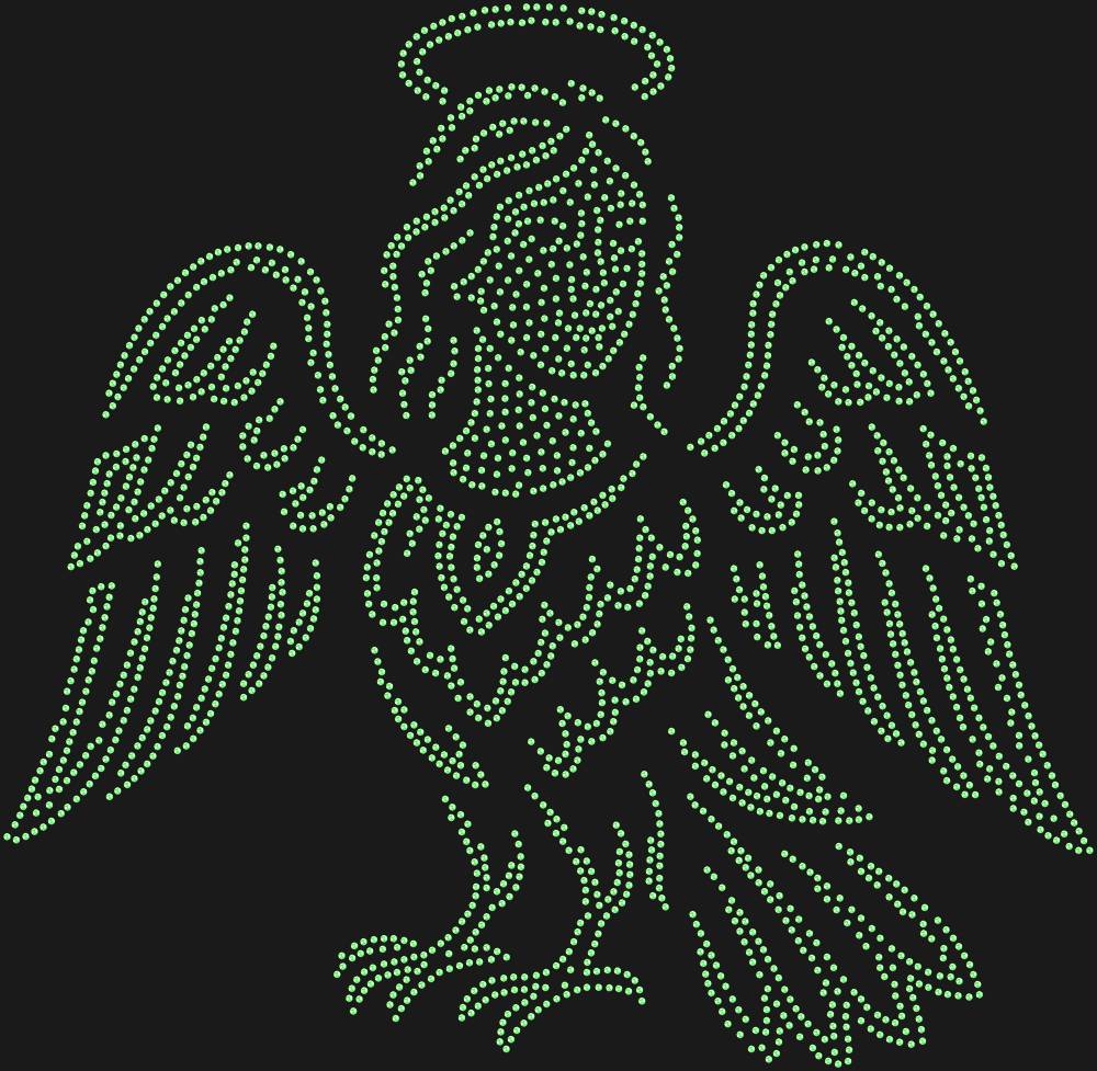 Трафарет Sirin (bird) — RHT_SIRIN1_SS10_LT_PERIDOT