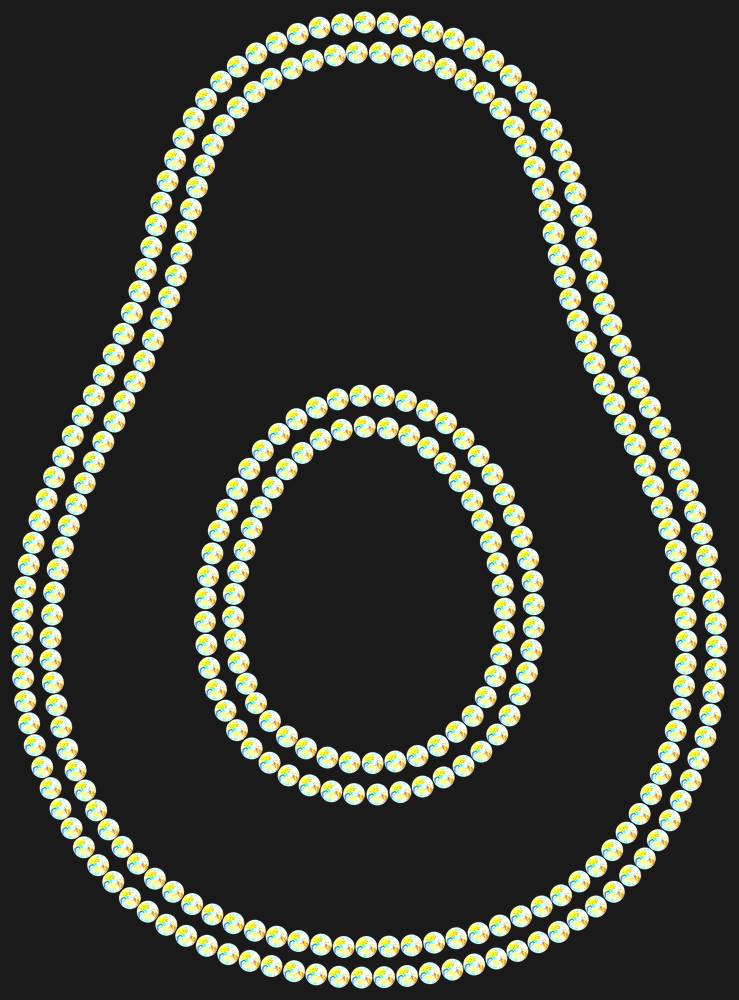 Трафарет Avocado — RHT_AVOCADO1_SS20_CRYSTAL_AB