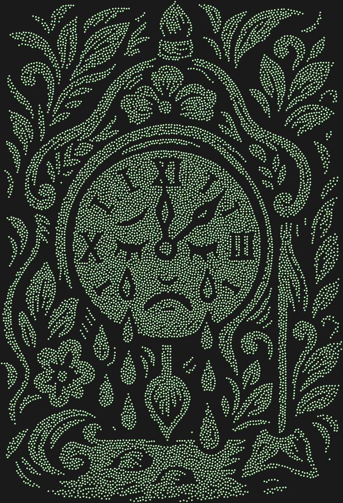 Трафарет The clock that could cry — RHT_CRYINGCLOCK1_SS6_LT_PERIDOT