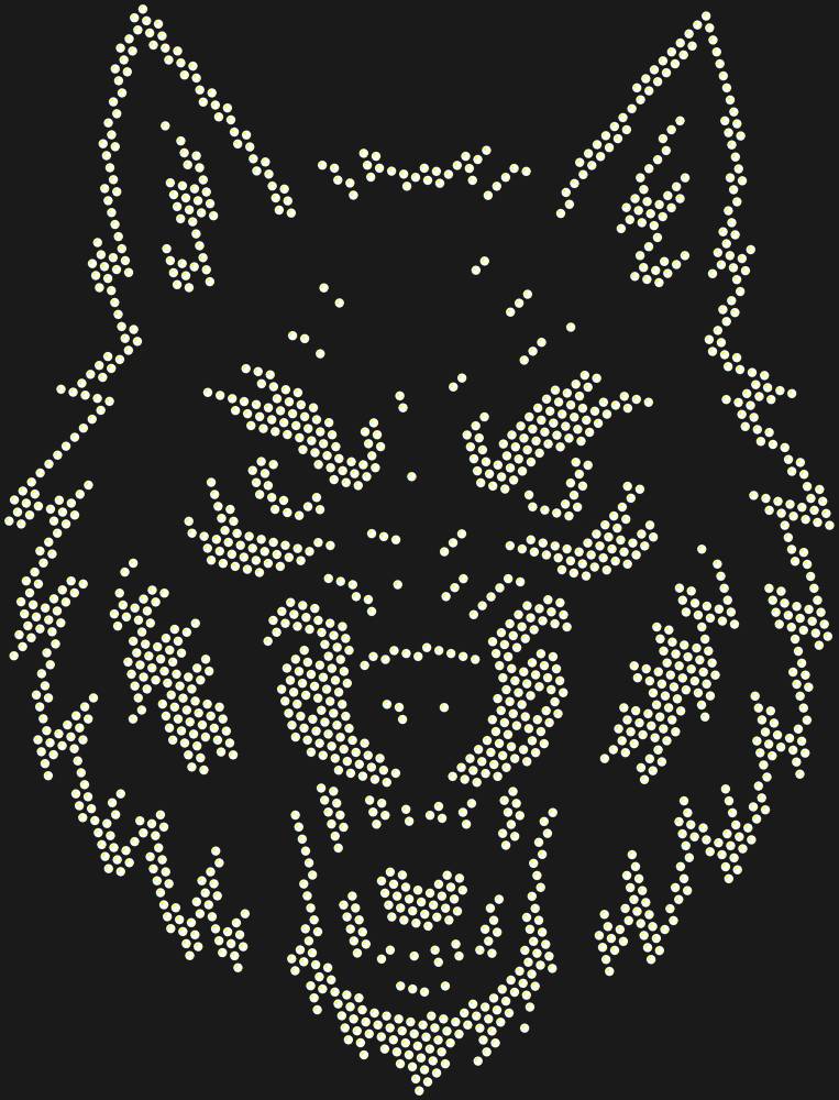 Трафарет Wolf — RHT_WOLF1_SS12_CRYSTAL_AB
