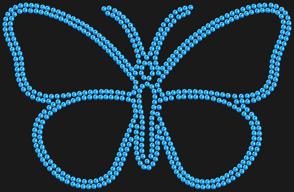 Трафарет Butterfly — RHT_BUTTERFLY1_SS10_LT_SAPPHIRE