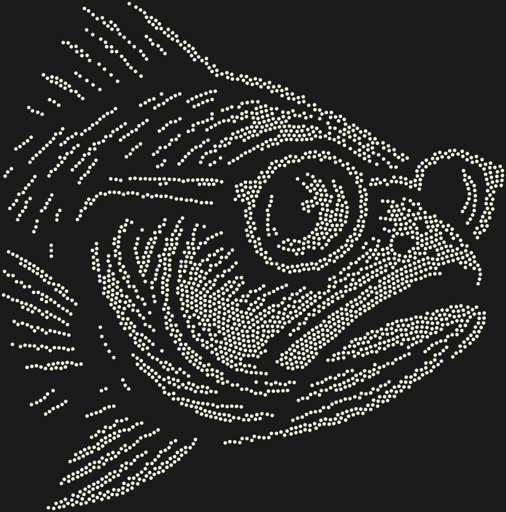 Трафарет Рыба в очках — RHT_FISHGLASS1_SS20_CRYSTAL_AB