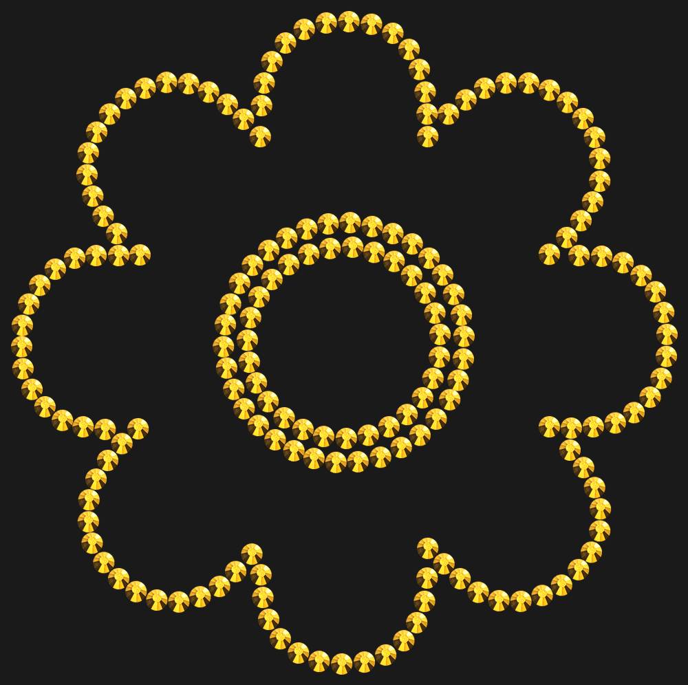 Трафарет Flower — RHT_FLOWER1_SS10_GOLD