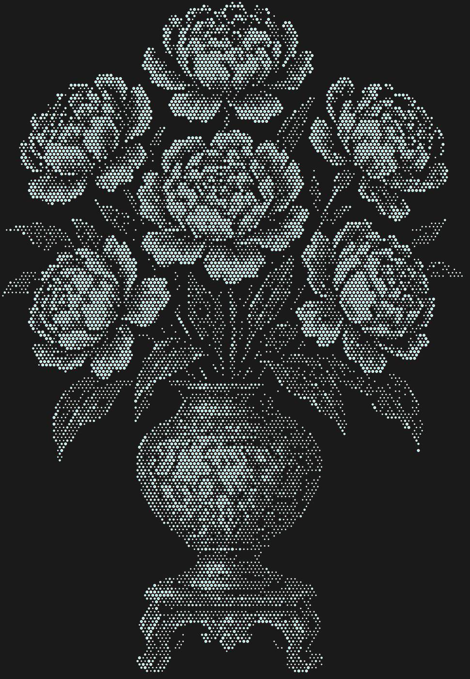 Трафарет Букет пионов — PEONYBOUQUET2