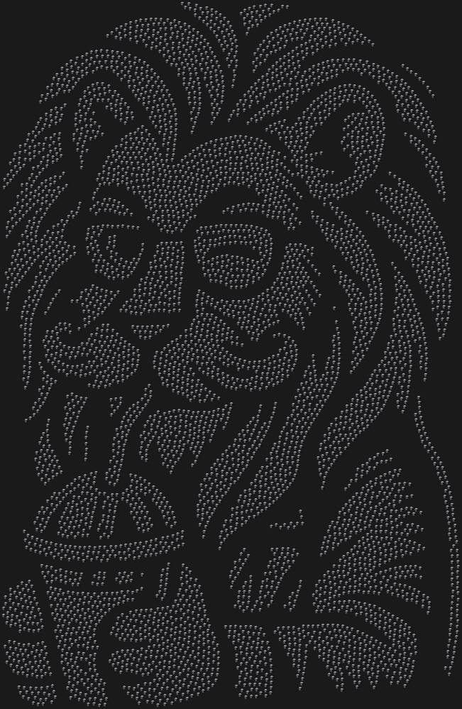 Трафарет Hipster lion — RHT_LIONHIPSTER1_SS10_JET_BLACK