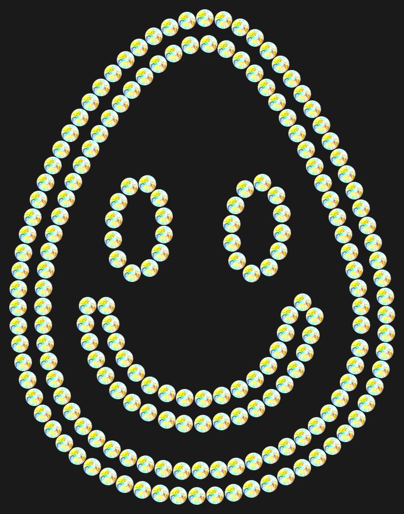 Трафарет A smile in a drop — RHT_SMILE4_SS20_CRYSTAL_AB