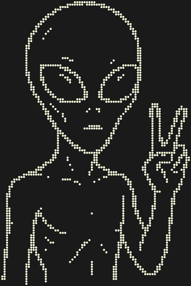 Трафарет Alien — RHT_UFO4_SS6_CRYSTAL_AB