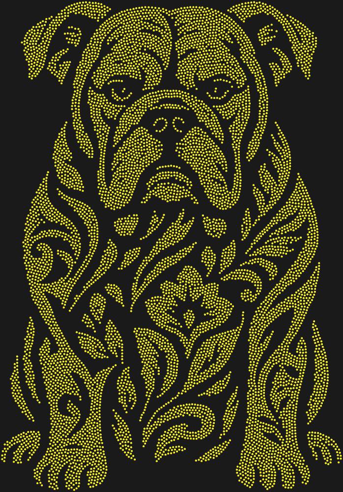 Трафарет Bulldog — RHT_BULLDOG1_SS6_OLIVE