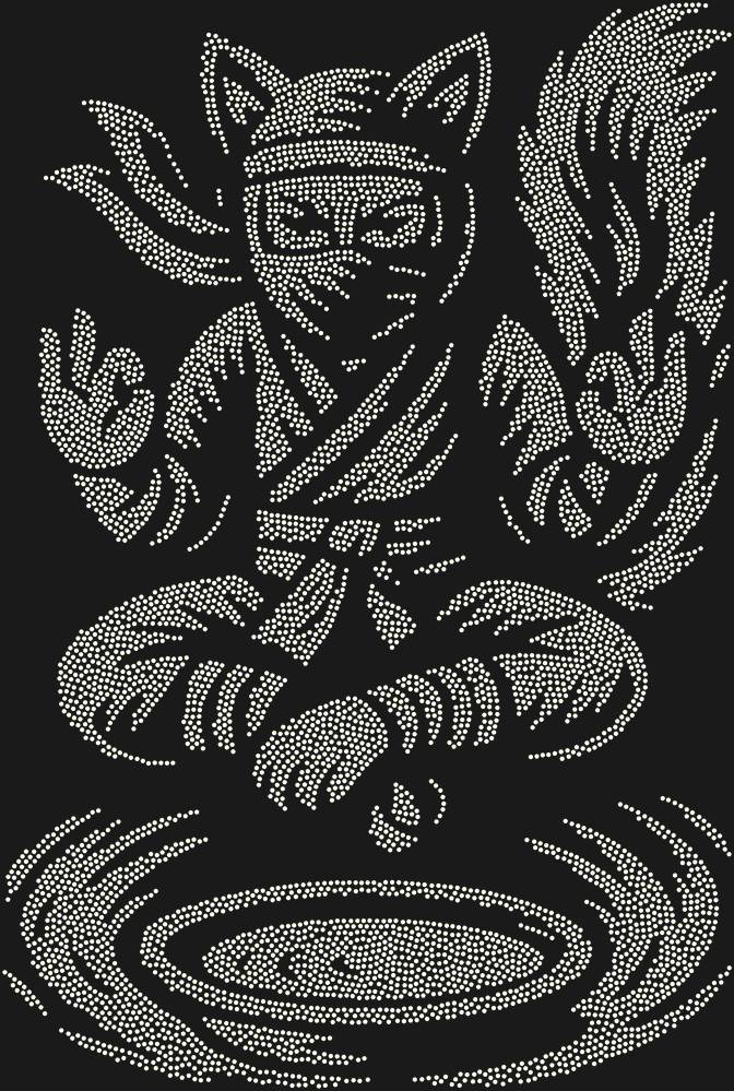 Трафарет Ninja cat — RHT_CATNINJA1_SS6_CRYSTAL_AB